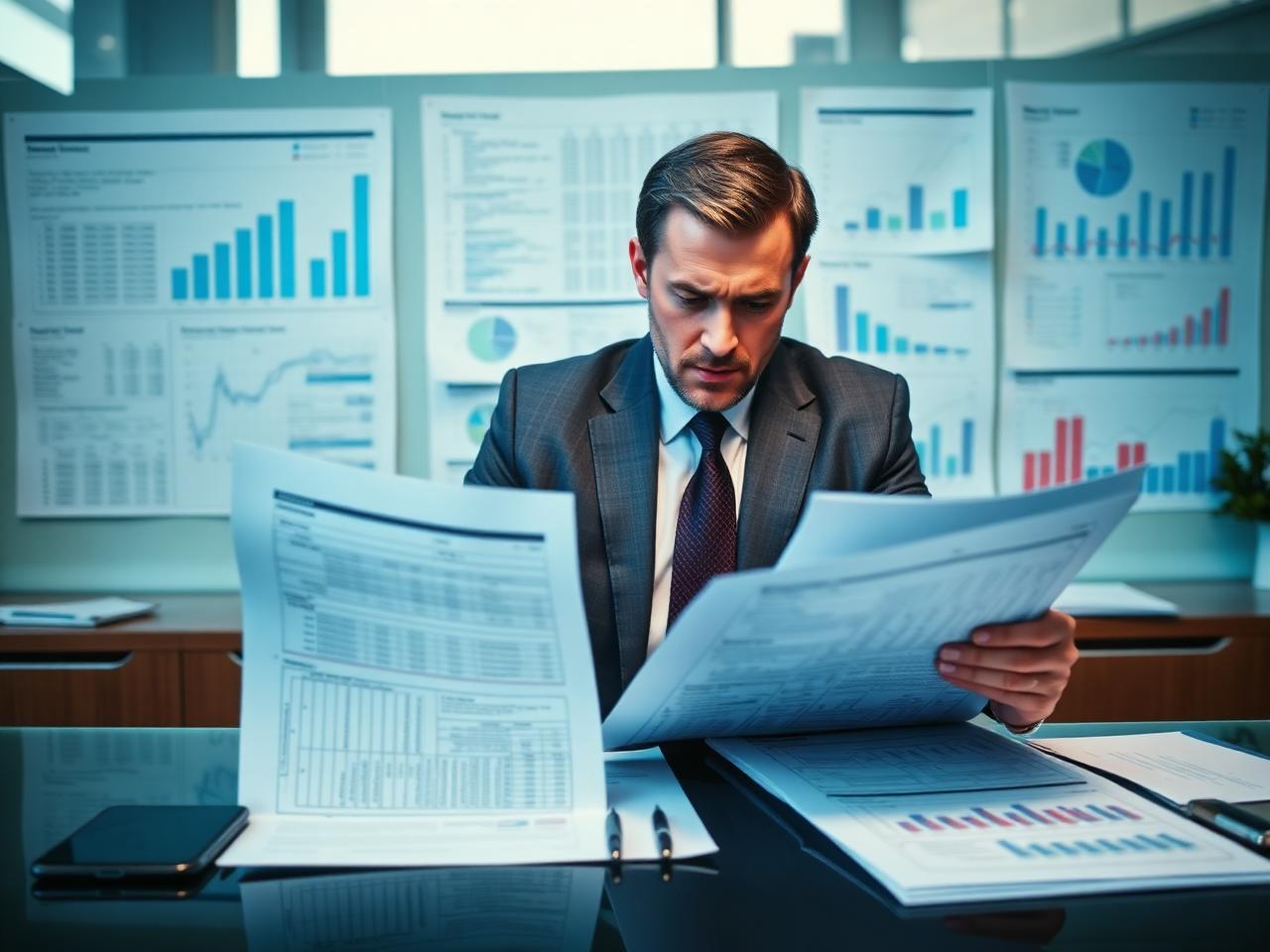 Empresário analisando complexidade tributária